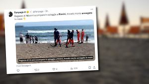 Tragedia na włoskiej plaży: 14-letni Polak utonął w Rimini