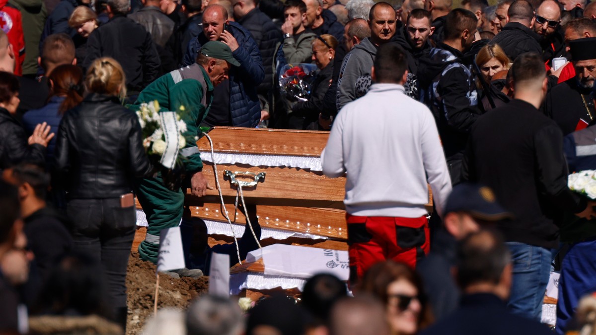 Tragiczne skutki pożaru w Macedonii Północnej - ofiary pochowane