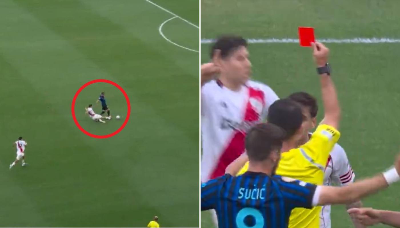 Czerwona kartka dla obrońcy River Plate po skandalicznym zachowaniu [WIDEO]