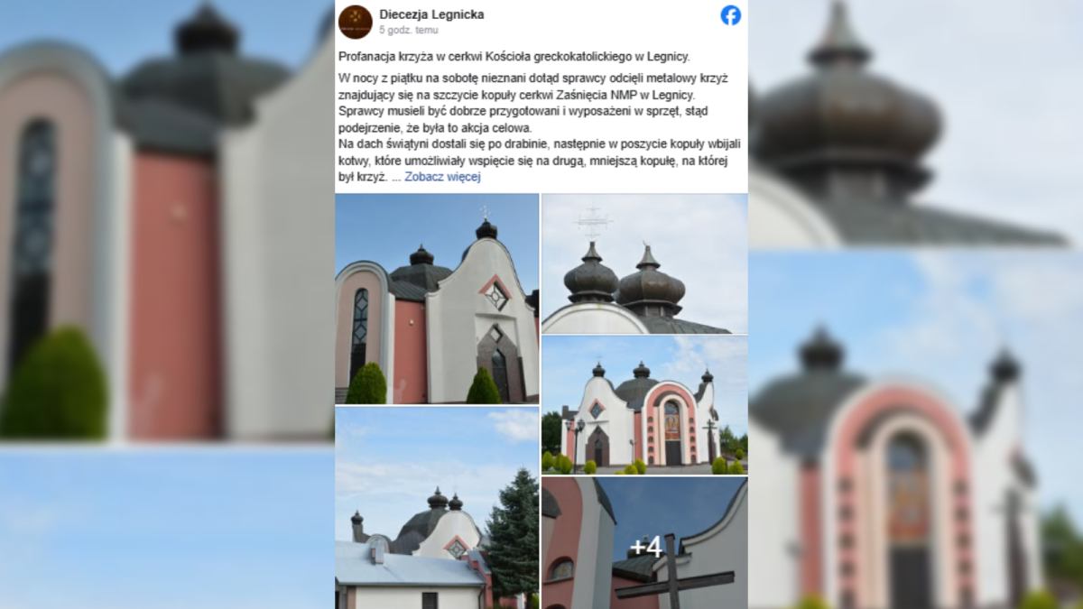 Znieważenie świątyni w Legnicy. „Apelujemy o natychmiastową interwencję”